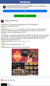 South Aussie With Cosi – Win a $50 Charlesworth Nuts Voucher? (prize valued at $100)