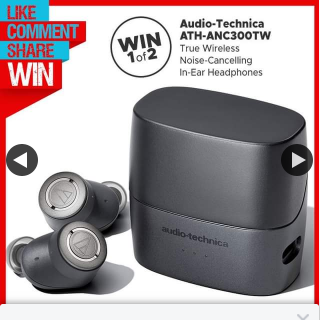 Stack magazine – Win One of Two Pairs of Audio-Technica True Wireless Active Noise-Cancelling In-Ear HeaDouble Passhones