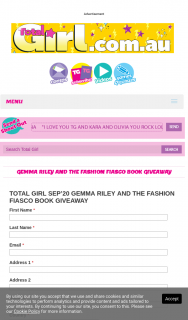 Total Girl – Win 1/30 Gemma Riley and The Fashion Fiasco Books (prize valued at $510)