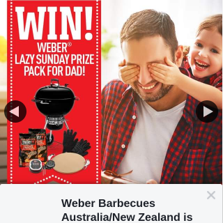 Webber Barbecues Australia – Win Our Ultimate Lazy Sunday Prize Pack for Dad this Father’s Day