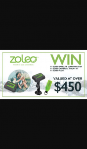 WHATS UP DOWNUNDER – Win Zoleo Satellite Communicator Prize Pack (prize valued at $483)