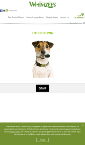 Whimzees – Win 1 X Whimzees Each Day During August By Submitting a Photo of Your Pooch With a Whimzees