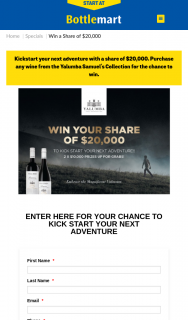Yalumba – Sip’n’Save | Bottlemart | Harry Brown buy 1 x 750ml or more of Yalumba Samuel’s Collection Range Enter to – Win a Share of $20000 (prize valued at $20,000)