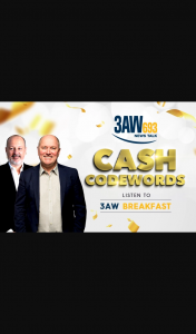 3AW – Win $1000 Cash (prize valued at $15,000)