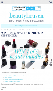 Beauty Heaven – Win 1 of 5 Beauty Bundles In September