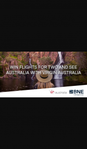 Brisbane Airport – Win Flights for Two and See Australia With Virgin Australia