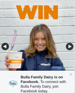 Bulla Family Dairy – That Is Helping You (prize valued at $1,400)