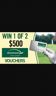 Channel 7 – Sunrise – Win $500 for Dad Spend at Drummond Golf this Father’s Day