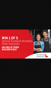 Channel 7 – Sunrise – Win One of Five Qantas Business Rewards Prize Packages Valued at $45000 Each (prize valued at $241,017)