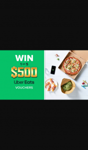 Channel 9 – Today Show – Win One of Five $500 Ubereats Vouchers