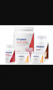 Female – Win an Isagenix Pack Valued at $265.35 Including (prize valued at $265.35)