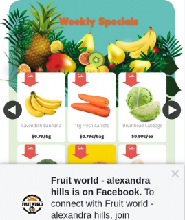 Fruit World Alexandra Hills – Win a $50 Voucher (prize valued at $50)