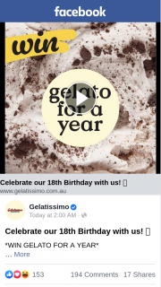 Gelatissimo – Win a Year’s Worth of Gelato