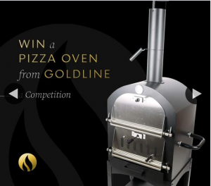 Goldline Cooktops – Win a Wood Fire Pizza Oven (prize valued at $399)