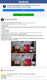 Goolwa Goodie Baskets – Win a Picnic Pack With Sa Products