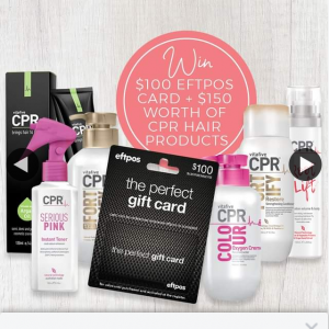 Hair Beauty Co-op – Win a $100 Eftpos Card Plus $150 Worth of Cpr Hair Products (prize valued at $250)