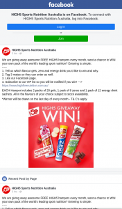 High5 Sports Nutrition Australia – Win Your Own Pack of The World’s Leading Sport Nutrition
