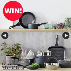 House – Win The Baccarat®️ Granite 10 Piece Cookware Set Valued at $1199.99 RRP (prize valued at $1,199.99)