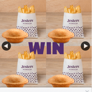 Jesters Australia – Win 4 Steak & Stout Pies & 4 Snack Chips to Share With The Whole Family