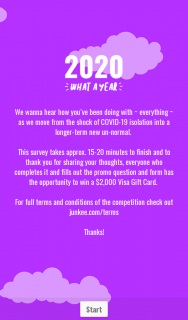 Junkee Media – Win a $2000 Visa Gift Card (prize valued at $2,000)