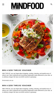 Mindfood – Win a Thr1ve Voucher (prize valued at $250)