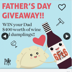 Mr Chen’s Dumplings – Win $400 of Wine & Dumplings for Dad