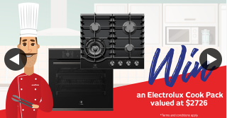 Retravision – Win an Electrolux Multifunction Oven & Gas Cooktop (prize valued at $2,726)