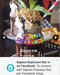 Sapore Espresso Bar – Win Shake Date for 4