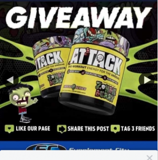Supplement City – Win Limited Edition #zombieberry Flavoured Attack Pre