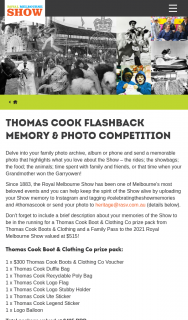 Thomas Cook Boots & Clothing – Win a Thomas Cook Boot & Clothing Co Prize Pack and a Family Pass to The 2021 Royal Melbourne Show (prize valued at $435)