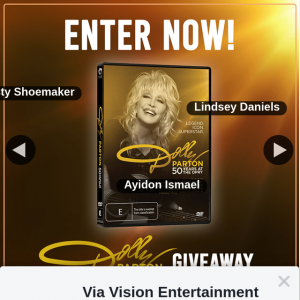 Via Vision Entertainment – Win a Copy of Dolly Parton50 Years at The Opry on DVD