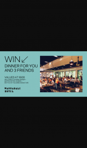 Warradale Hotel [Adelaide] – Win Dinner for You and 3 Friends [closes In 78 Minutes] (prize valued at $500)