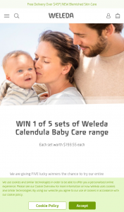 Weleda – Win Our Entire Calendula Baby Care Collection (prize valued at $193.55)