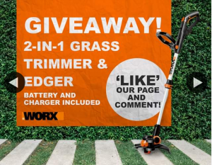 Worx Australia – Win a Free 20v 2-in-1 Grass Trimmer & Edger Valued at $179 (prize valued at $179)