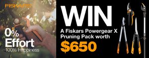 Gardening Australia – Win a Fiskars PowerGearX pruning prize pack