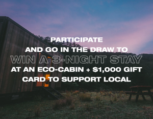Urban List – Win a 3-night stay in an Eco-cabin PLUS a $1,000 Visa gift card