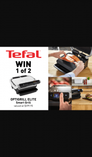 Mouths of Mums – Win 1 of 2 Tefal Optigrill Elite Smart Grills (prize valued at $399.95)