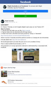Olight Australia – Win a Titanium I5t Torch (prize valued at $69.95)