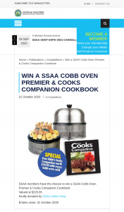 ssaa – Win a Ssaa Cobb Oven Premier & Cooks Companion Cookbook (prize valued at $299)