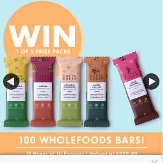 Super Cubes – Win a 3 Month Supply of Super Cubes Wholefoods Bars