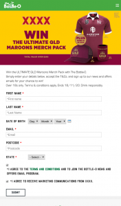 Bottle-O-XXXX – Win The Ultimate Qld Maroons Merch Pack With The Bottle-O