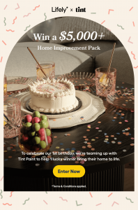 Lively Home – Win a major prize of $5,000 in vouchers OR 1 of 2 minor prizes
