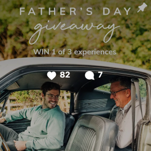 RedBalloon – Father’s Day – Win 1 of 3 experiences to share with your father figure