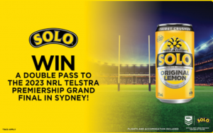 Asahi Beverages – Win a trip prize package for 2 to the NRL Grand Final in Sydney, NSW valued over $2,600