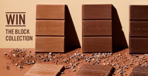 Haigh’s Chocolates – Win 1 of 3 Entire Haigh’s Block Range hampers