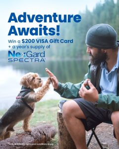 Pet Circle & Nexgard Spectra – Win 1 of 4 prize packs of a $200 e-Visa gift card PLUS a $250 Pet Circle voucher