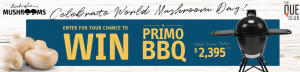 Australian Mushroom Growers Association – Win a Primo Grill – Round All in-One Bundle valued over $2,000