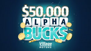 B 105 – $50K Alphabucks – Win a major prize of $50,000 cash OR 1 of 20 minor prizes