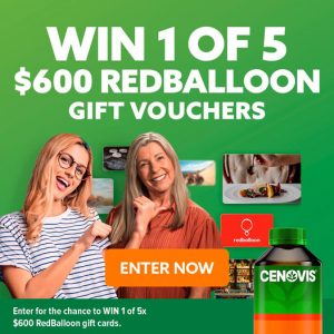 Cenovis – CRM Mum’s Advice – Win 1 of 5 Red Balloon gift vouchers valued at $600 each
