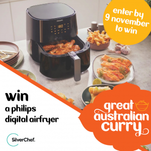Great Australian Curry – Win a Philips Digital Air Fryer XL Black from SilverChef valued at $349